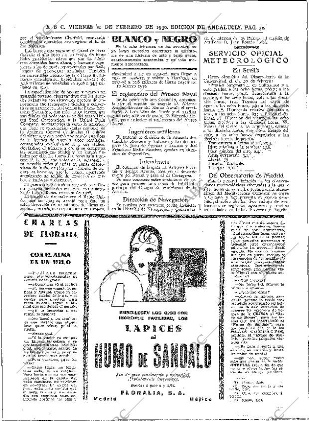 ABC SEVILLA 21-02-1930 página 32