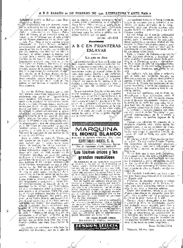 ABC MADRID 22-02-1930 página 7