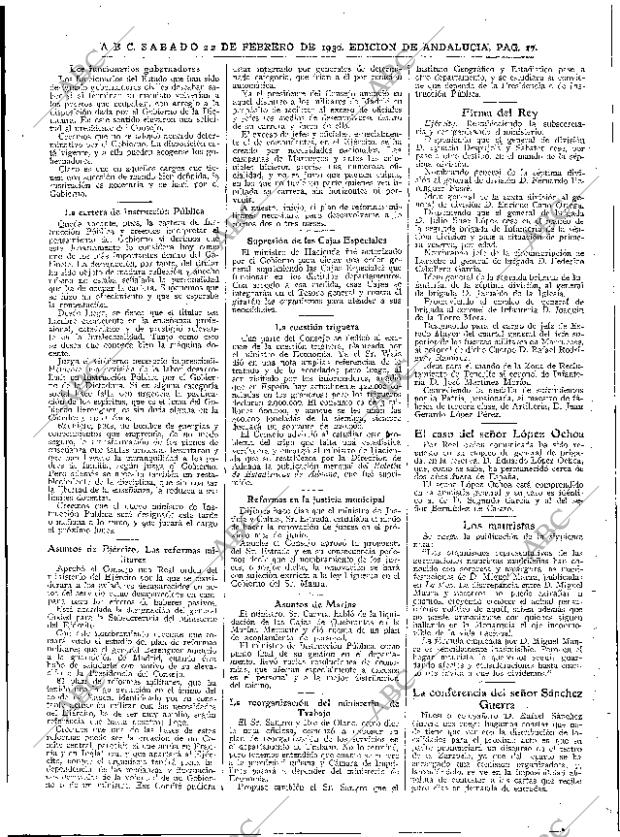 ABC SEVILLA 22-02-1930 página 17