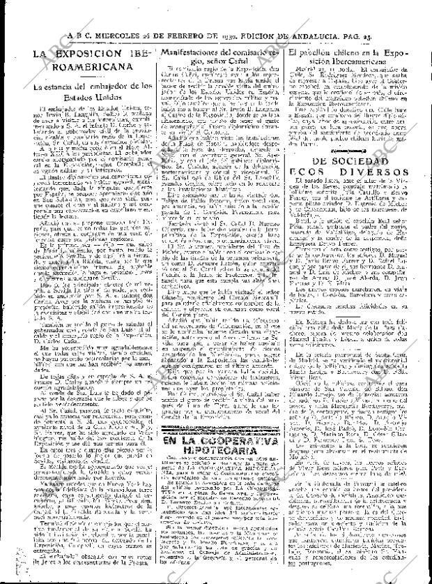 ABC SEVILLA 26-02-1930 página 25