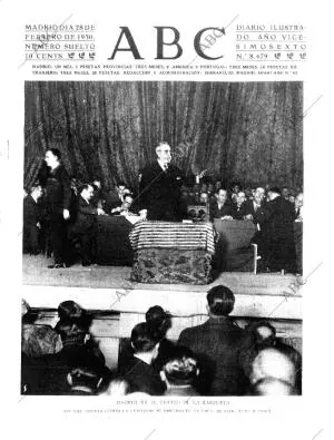 ABC MADRID 28-02-1930 página 1