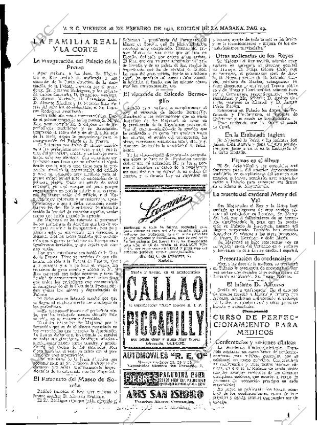 ABC MADRID 28-02-1930 página 29