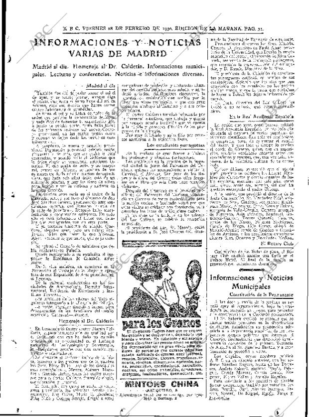 ABC MADRID 28-02-1930 página 31