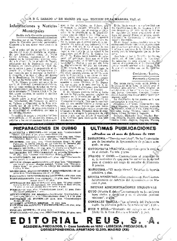 ABC MADRID 01-03-1930 página 26