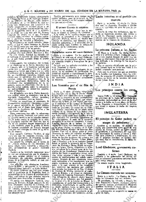 ABC MADRID 04-03-1930 página 30
