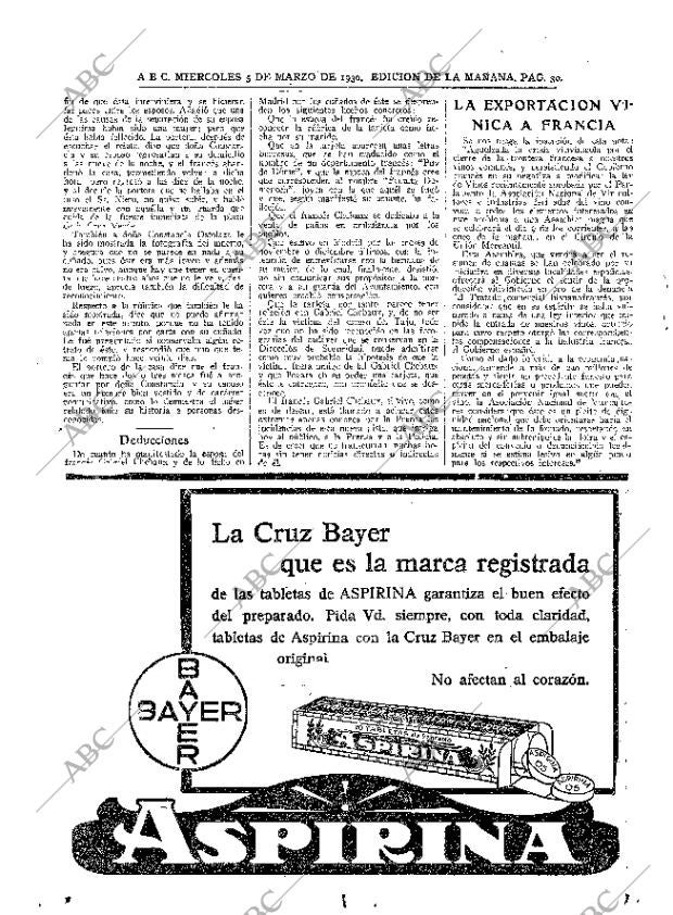 ABC MADRID 05-03-1930 página 30