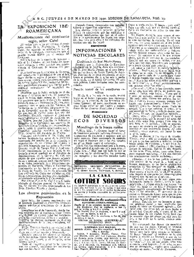 ABC SEVILLA 06-03-1930 página 19