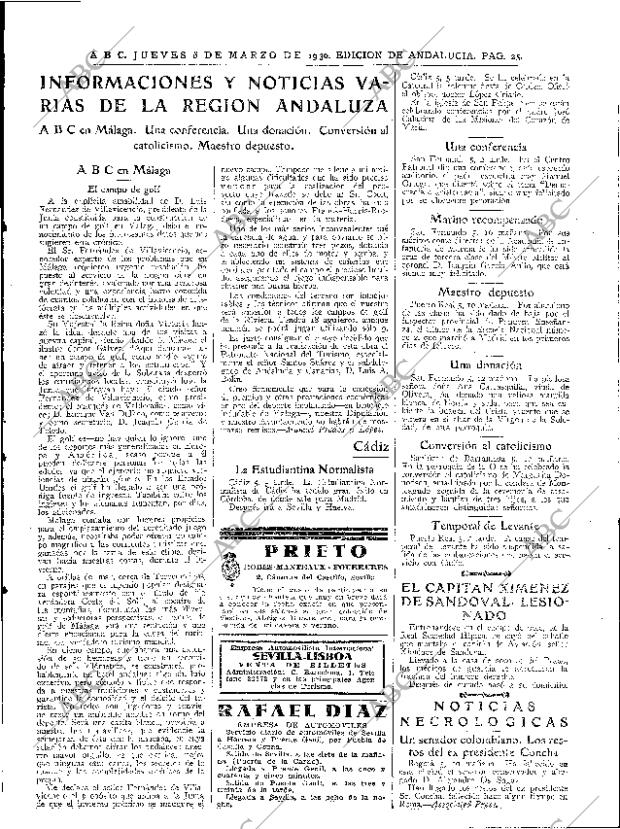 ABC SEVILLA 06-03-1930 página 25
