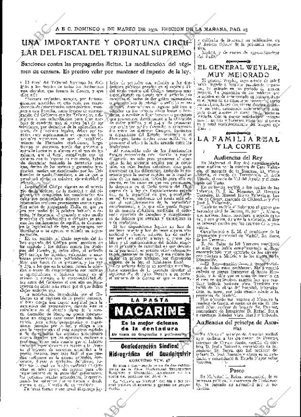 ABC MADRID 09-03-1930 página 25