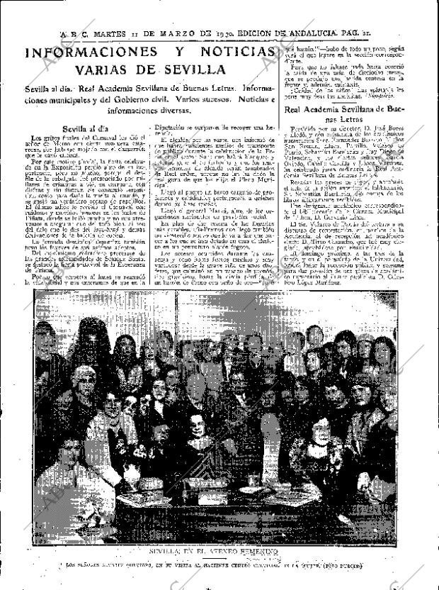 ABC SEVILLA 11-03-1930 página 21