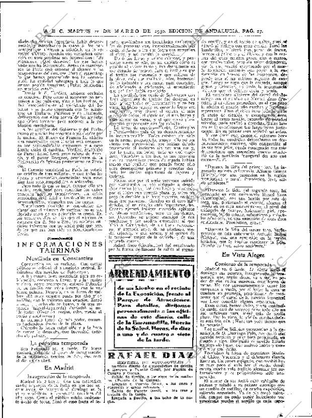 ABC SEVILLA 11-03-1930 página 27