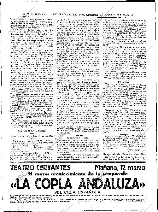 ABC SEVILLA 11-03-1930 página 28