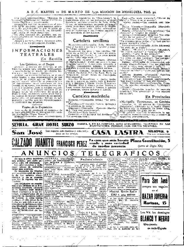 ABC SEVILLA 11-03-1930 página 30