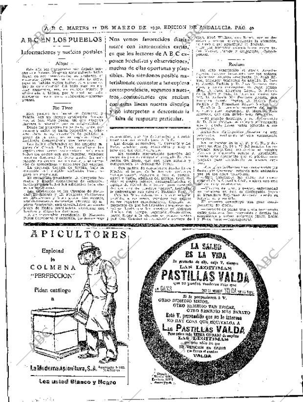 ABC SEVILLA 11-03-1930 página 40