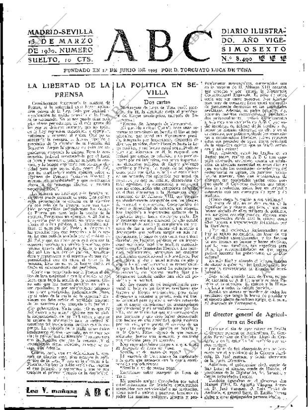 ABC SEVILLA 13-03-1930 página 15