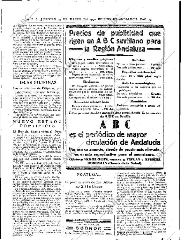ABC SEVILLA 13-03-1930 página 27