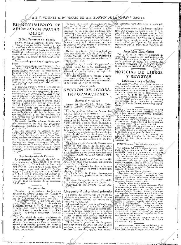 ABC MADRID 14-03-1930 página 22