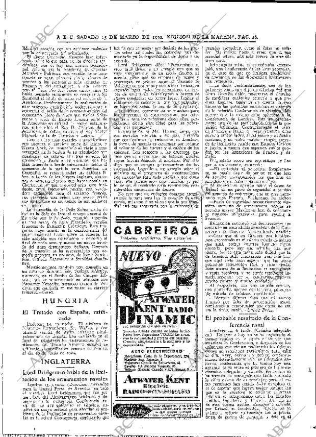 ABC MADRID 15-03-1930 página 28