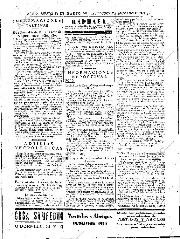ABC SEVILLA 15-03-1930 página 32