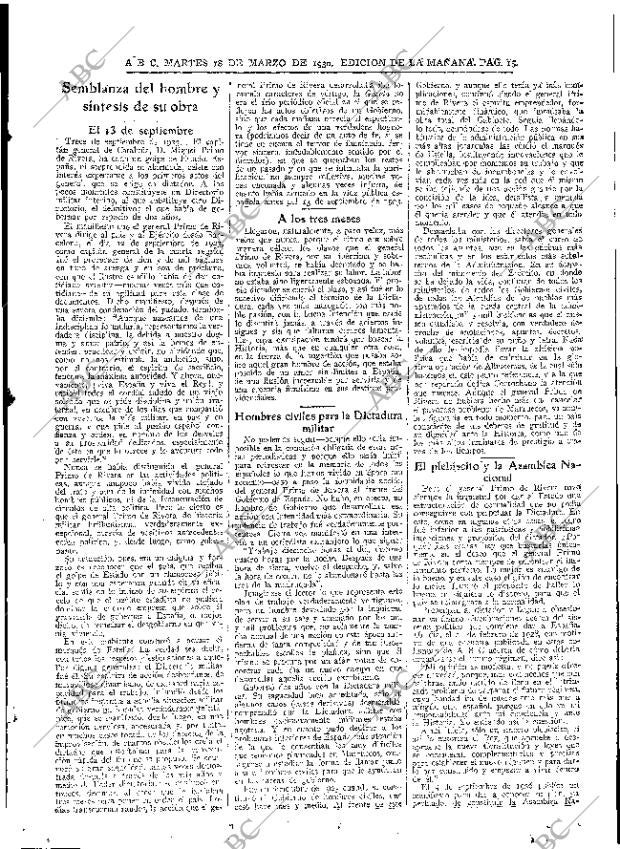 ABC MADRID 18-03-1930 página 15