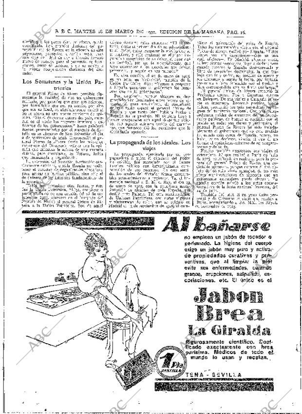 ABC MADRID 18-03-1930 página 16