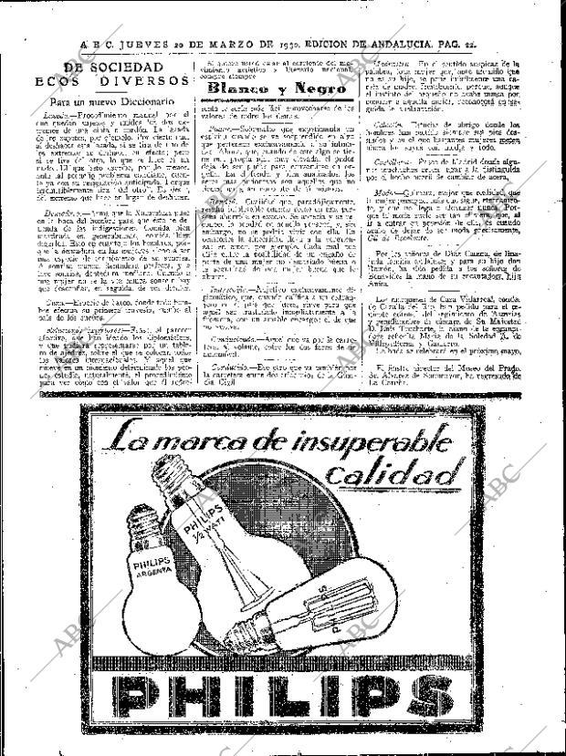 ABC SEVILLA 20-03-1930 página 22