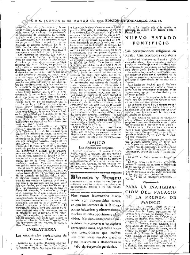 ABC SEVILLA 20-03-1930 página 26