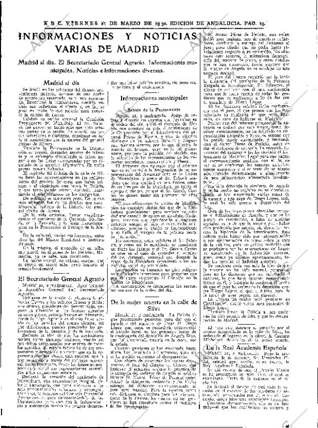 ABC SEVILLA 21-03-1930 página 23