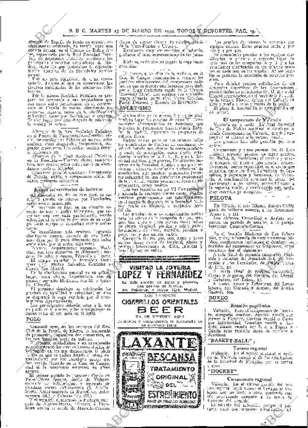 ABC MADRID 25-03-1930 página 19