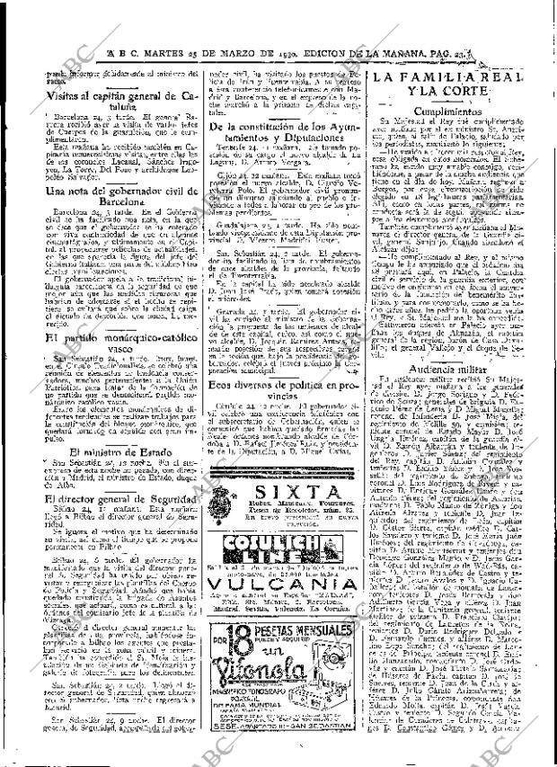 ABC MADRID 25-03-1930 página 23