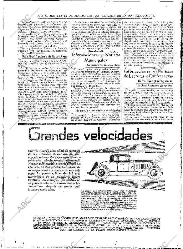 ABC MADRID 25-03-1930 página 30