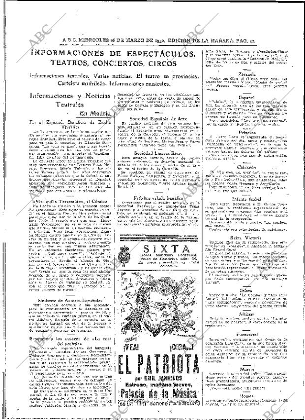 ABC MADRID 26-03-1930 página 42