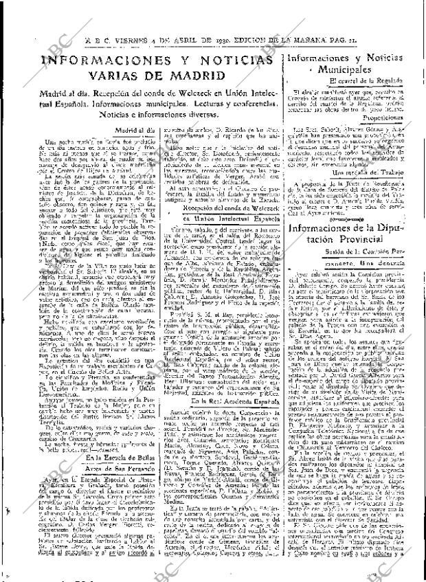 ABC MADRID 04-04-1930 página 21