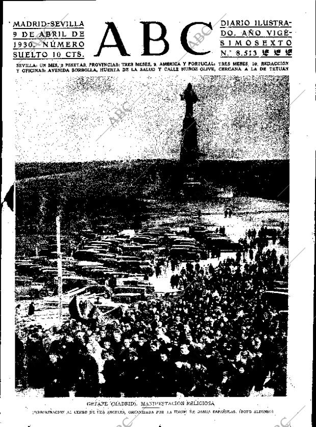ABC SEVILLA 09-04-1930 página 1