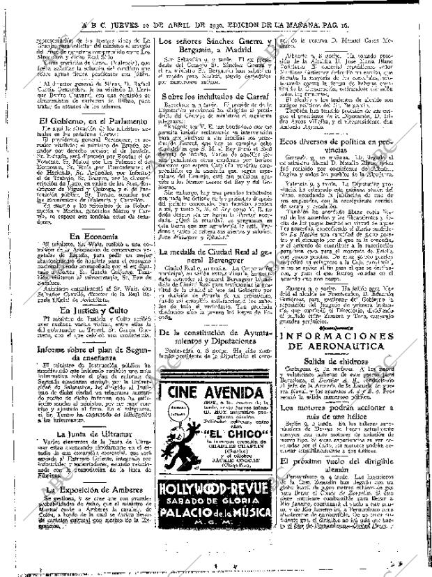 ABC MADRID 10-04-1930 página 16