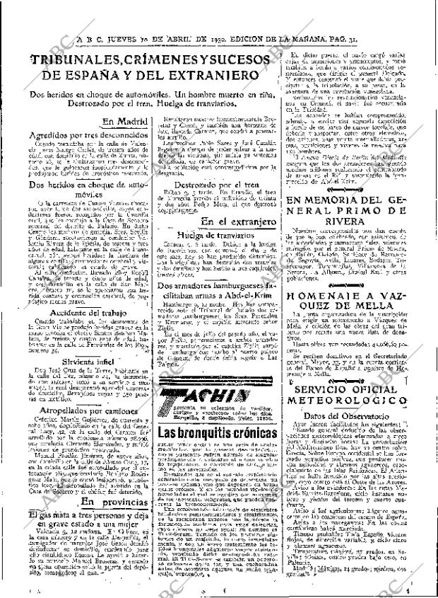 ABC MADRID 10-04-1930 página 31