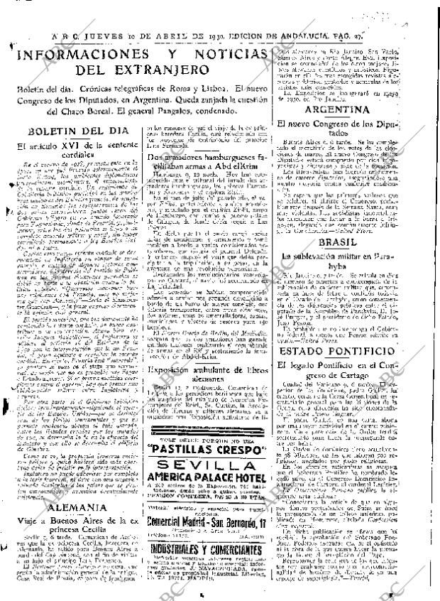 ABC SEVILLA 10-04-1930 página 27