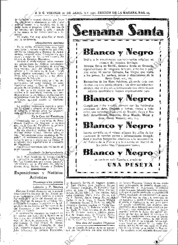 ABC MADRID 11-04-1930 página 25