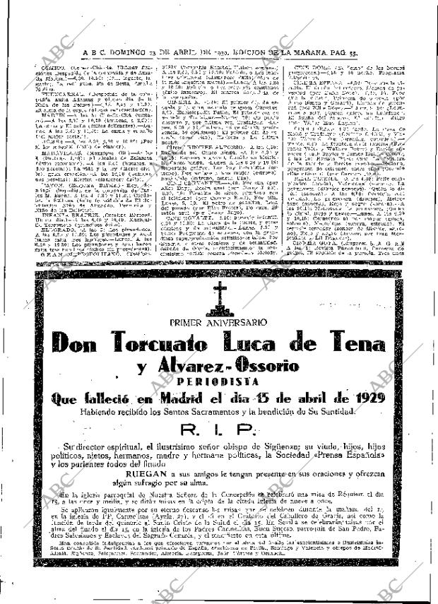 ABC MADRID 13-04-1930 página 55