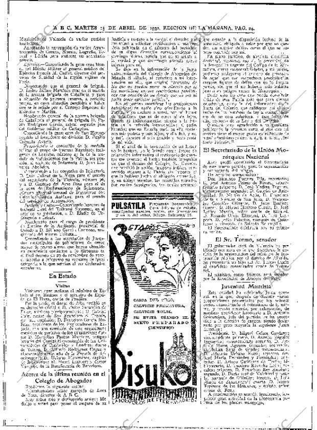 ABC MADRID 15-04-1930 página 24