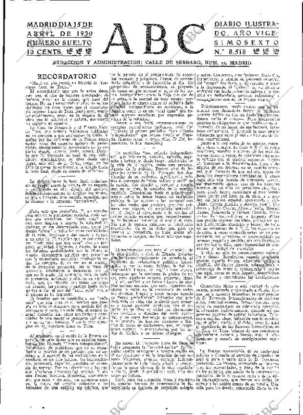 ABC MADRID 15-04-1930 página 3