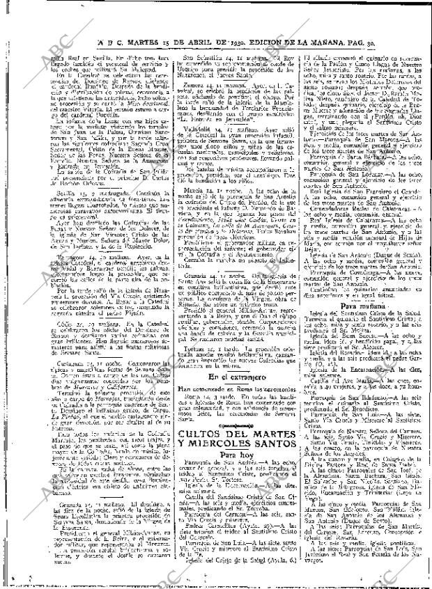 ABC MADRID 15-04-1930 página 30