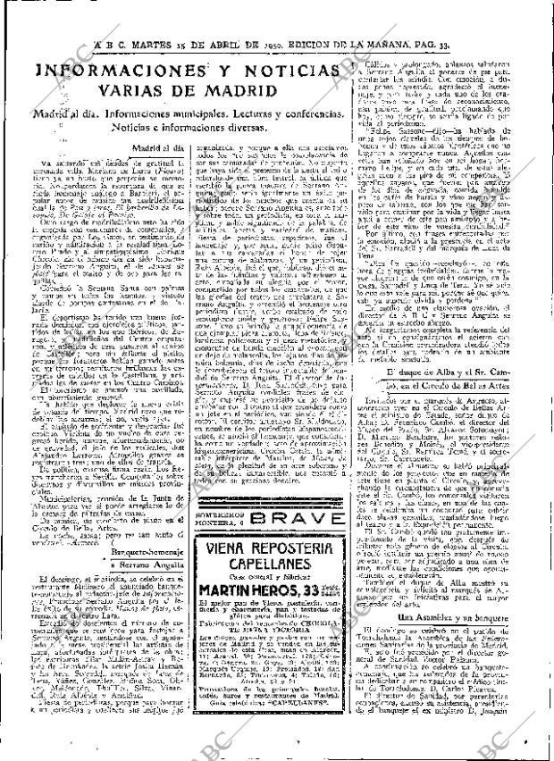 ABC MADRID 15-04-1930 página 33