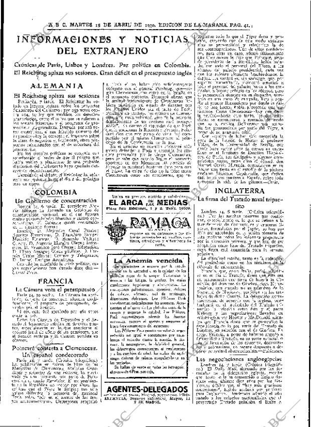 ABC MADRID 15-04-1930 página 41