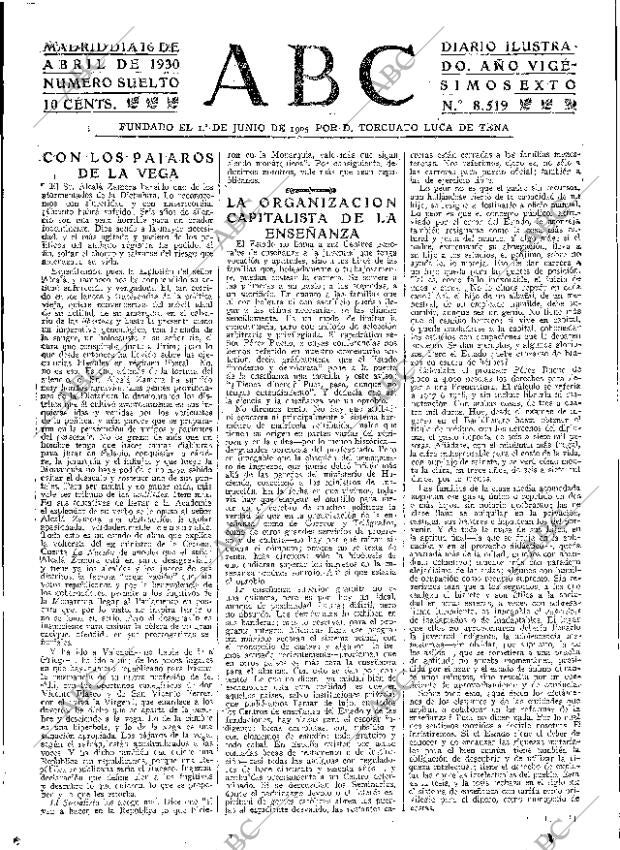 ABC MADRID 16-04-1930 página 15
