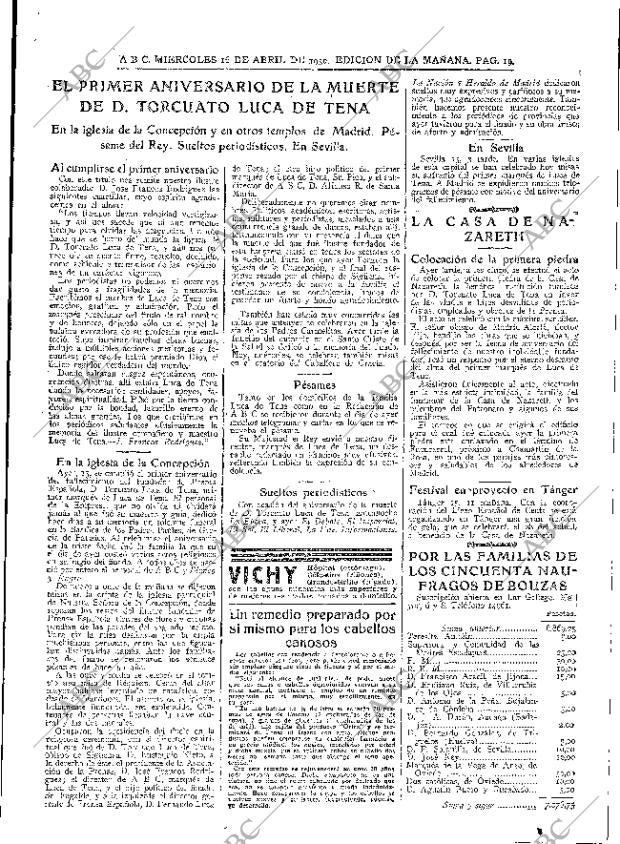 ABC MADRID 16-04-1930 página 19