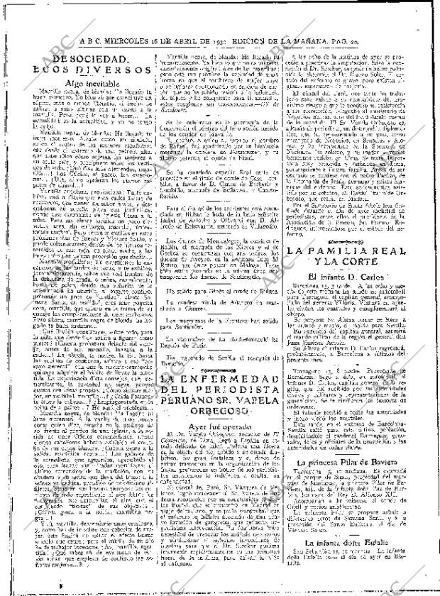 ABC MADRID 16-04-1930 página 20