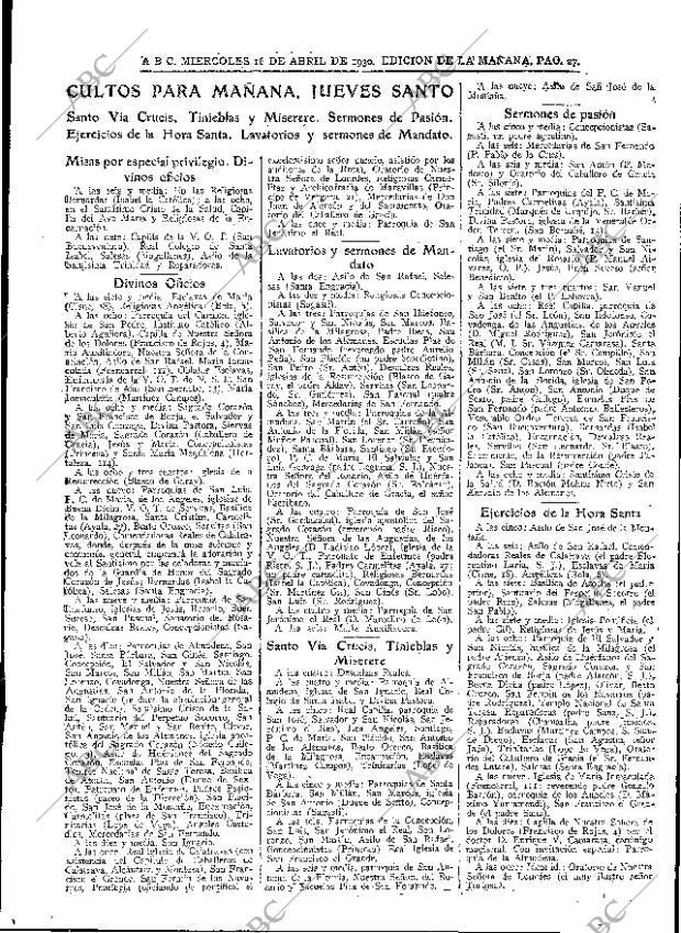 ABC MADRID 16-04-1930 página 27