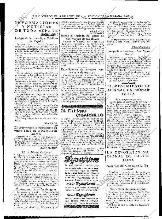 ABC MADRID 16-04-1930 página 37
