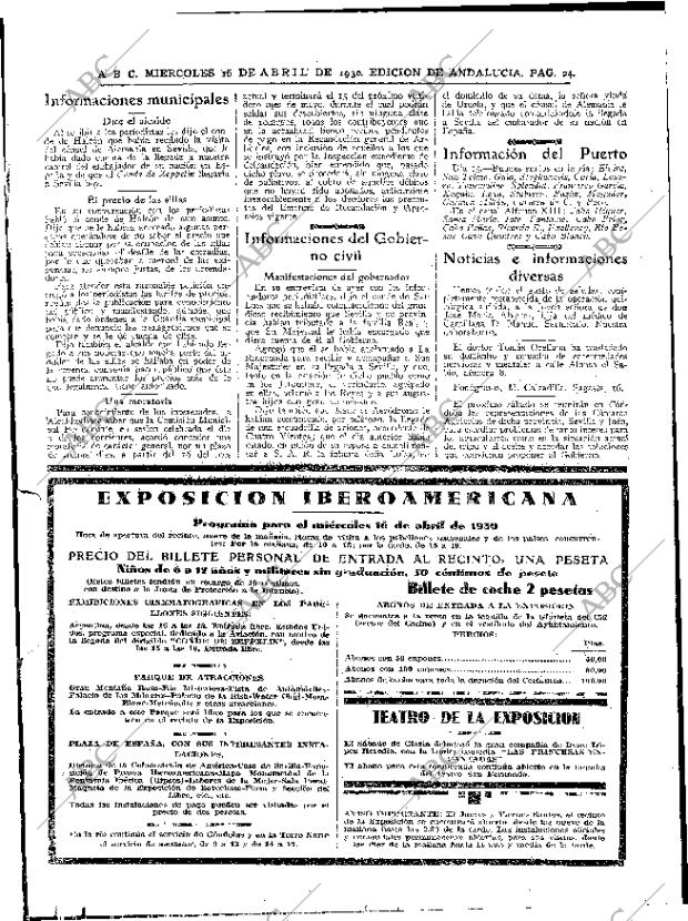 ABC SEVILLA 16-04-1930 página 14